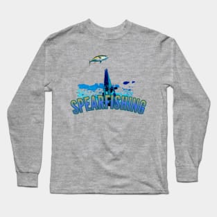 Spearfishing t-shirt designs Long Sleeve T-Shirt